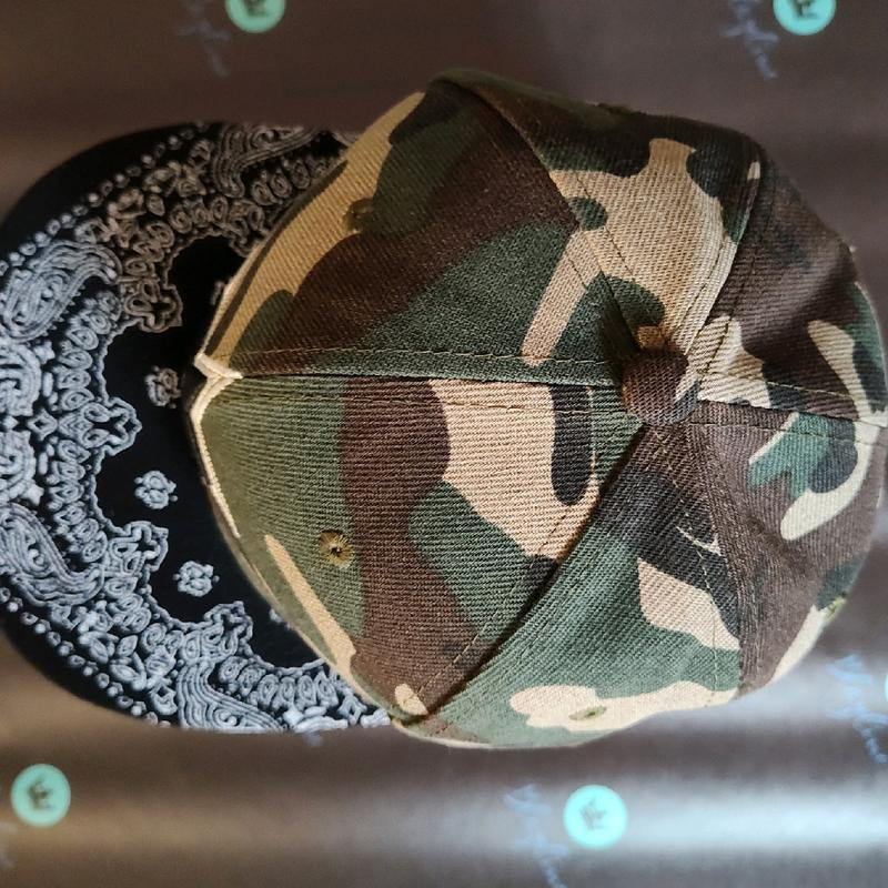 Camouflage Trucker Hat with Star Embroidery - Snapback Adjustable Cap for Men and Women On