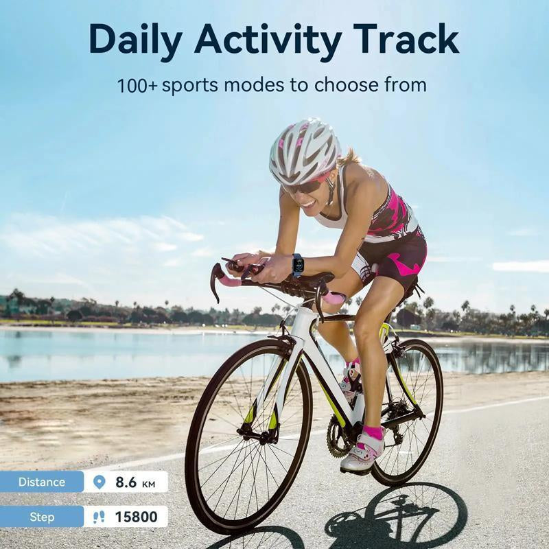 2025 New Multifunctional Men Women'S Smartwatch, 1.85-Inch Smart Watch with Answer/Make Calls/100+ Sports Modes/Message Reminder, IP67 Waterproof for Android Iphone, Gift