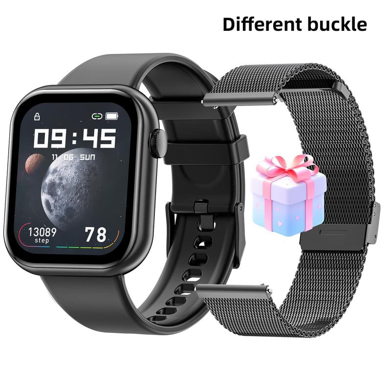 2025 New Multifunctional Men Women'S Smartwatch, 1.85-Inch Smart Watch with Answer/Make Calls/100+ Sports Modes/Message Reminder, IP67 Waterproof for Android Iphone, Gift