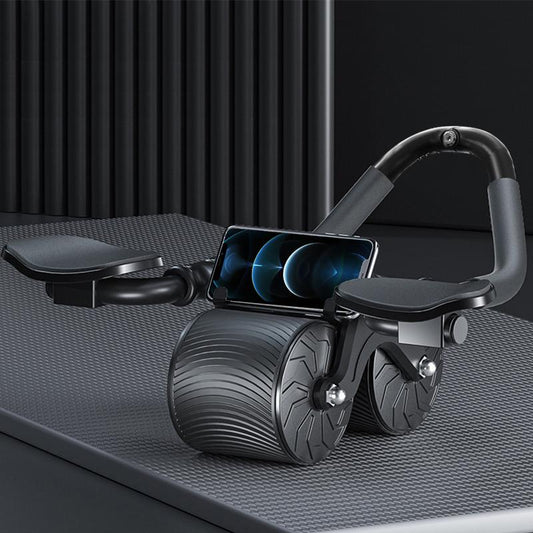 Abdominal Wheel, Abdominal Wheel Roller with Non-Slip Handle, Phone Holder Design Crunch Fitness Equipment for Home Gym, Gym Accessories for Men & Women, Gym Accessories, Exercise Equipment