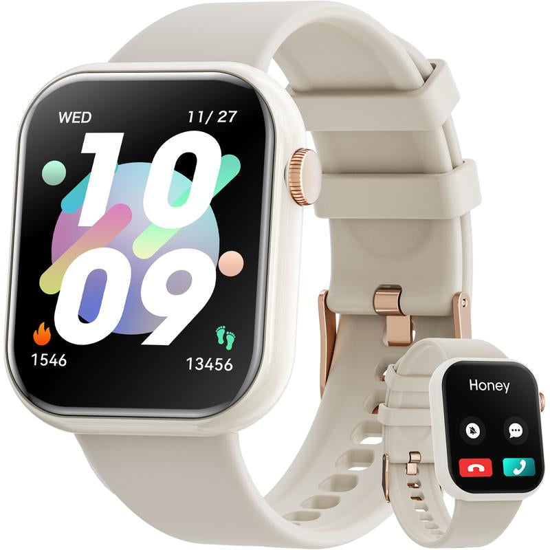 2025 New Multifunctional Men Women'S Smartwatch, 1.85-Inch Smart Watch with Answer/Make Calls/100+ Sports Modes/Message Reminder, IP67 Waterproof for Android Iphone, Gift