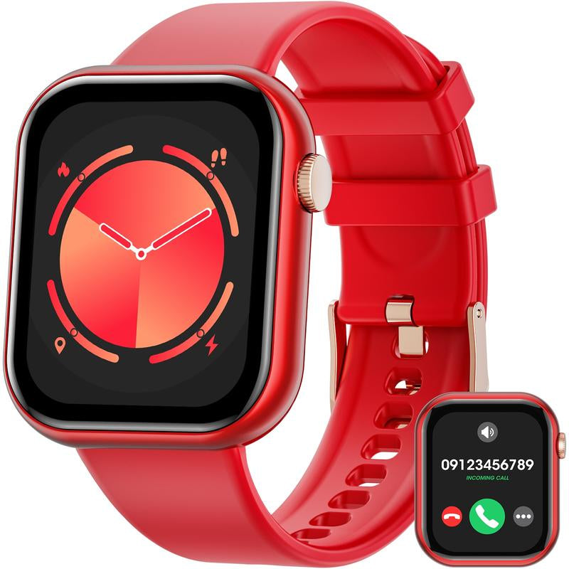 2025 New Multifunctional Men Women'S Smartwatch, 1.85-Inch Smart Watch with Answer/Make Calls/100+ Sports Modes/Message Reminder, IP67 Waterproof for Android Iphone, Gift