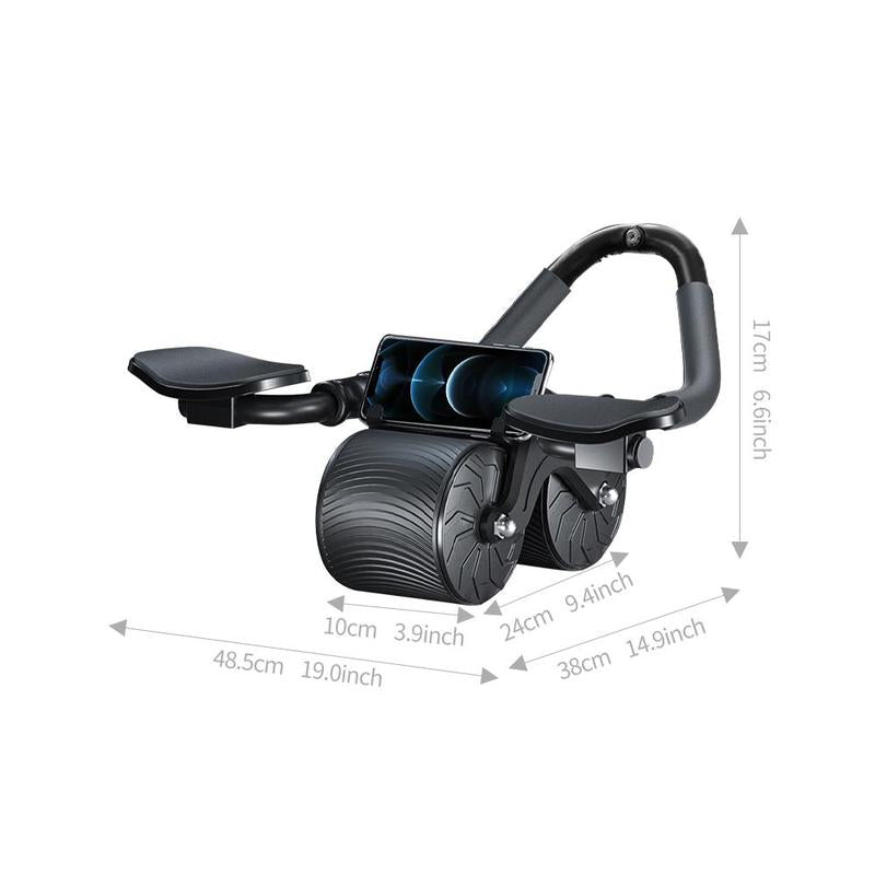 Abdominal Wheel, Abdominal Wheel Roller with Non-Slip Handle, Phone Holder Design Crunch Fitness Equipment for Home Gym, Gym Accessories for Men & Women, Gym Accessories, Exercise Equipment