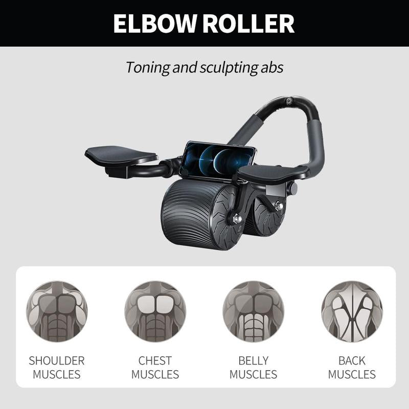 Abdominal Wheel, Abdominal Wheel Roller with Non-Slip Handle, Phone Holder Design Crunch Fitness Equipment for Home Gym, Gym Accessories for Men & Women, Gym Accessories, Exercise Equipment